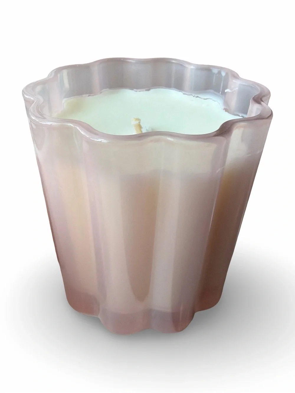 Portofino Candles Victorian Rose Artisan Scented Milk Glass Candle 10.2 oz. NWT